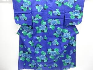 紫陽花模様浴衣